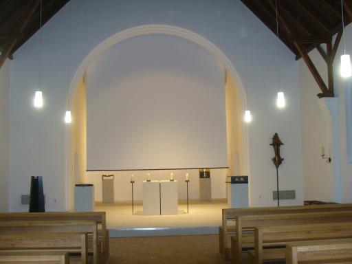 Großleinwand in Kirche