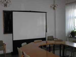 Vortragsraum Bodenleinwand